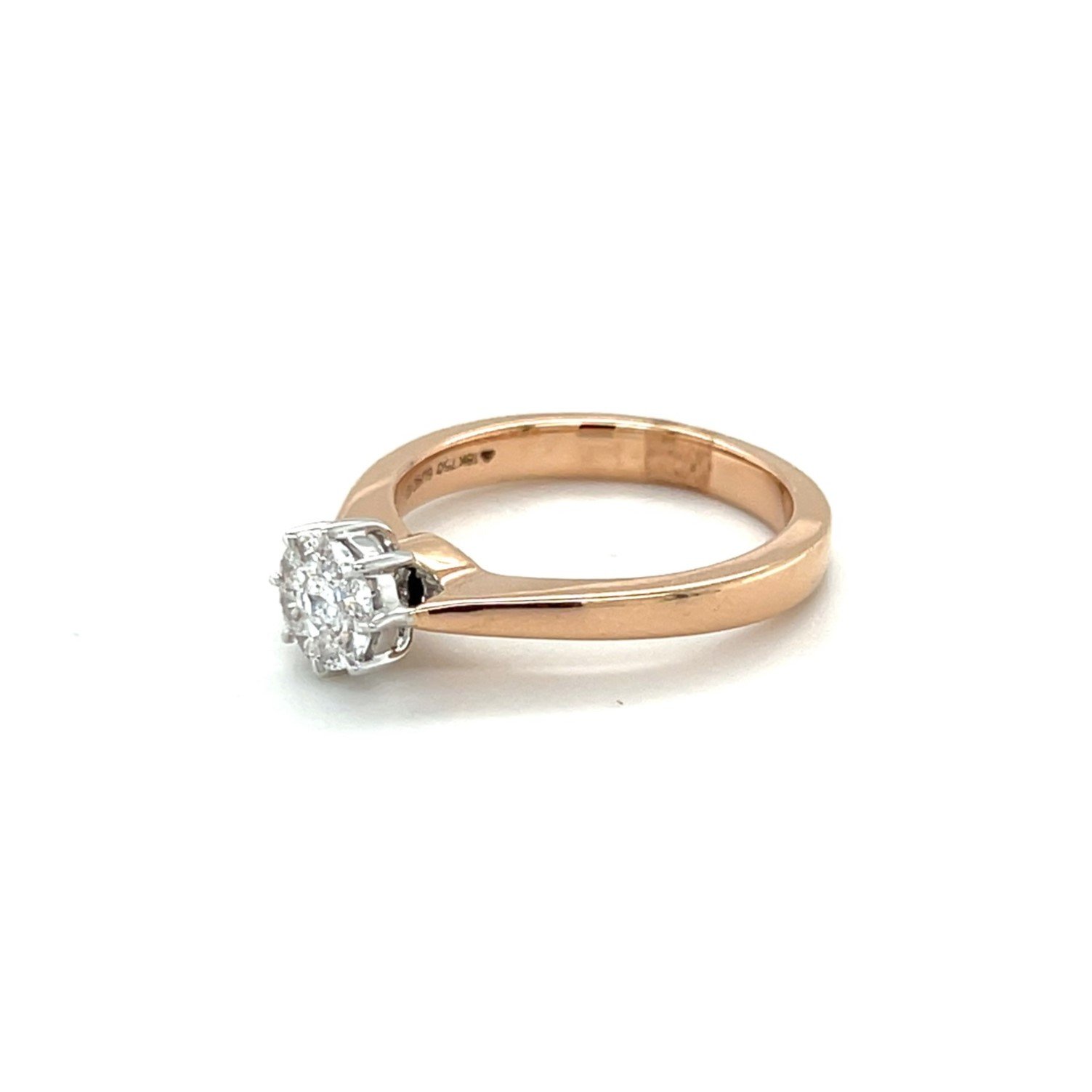 Radiant Diamond Cluster Ring - 18ct Gold - Luxurious & Sustainable