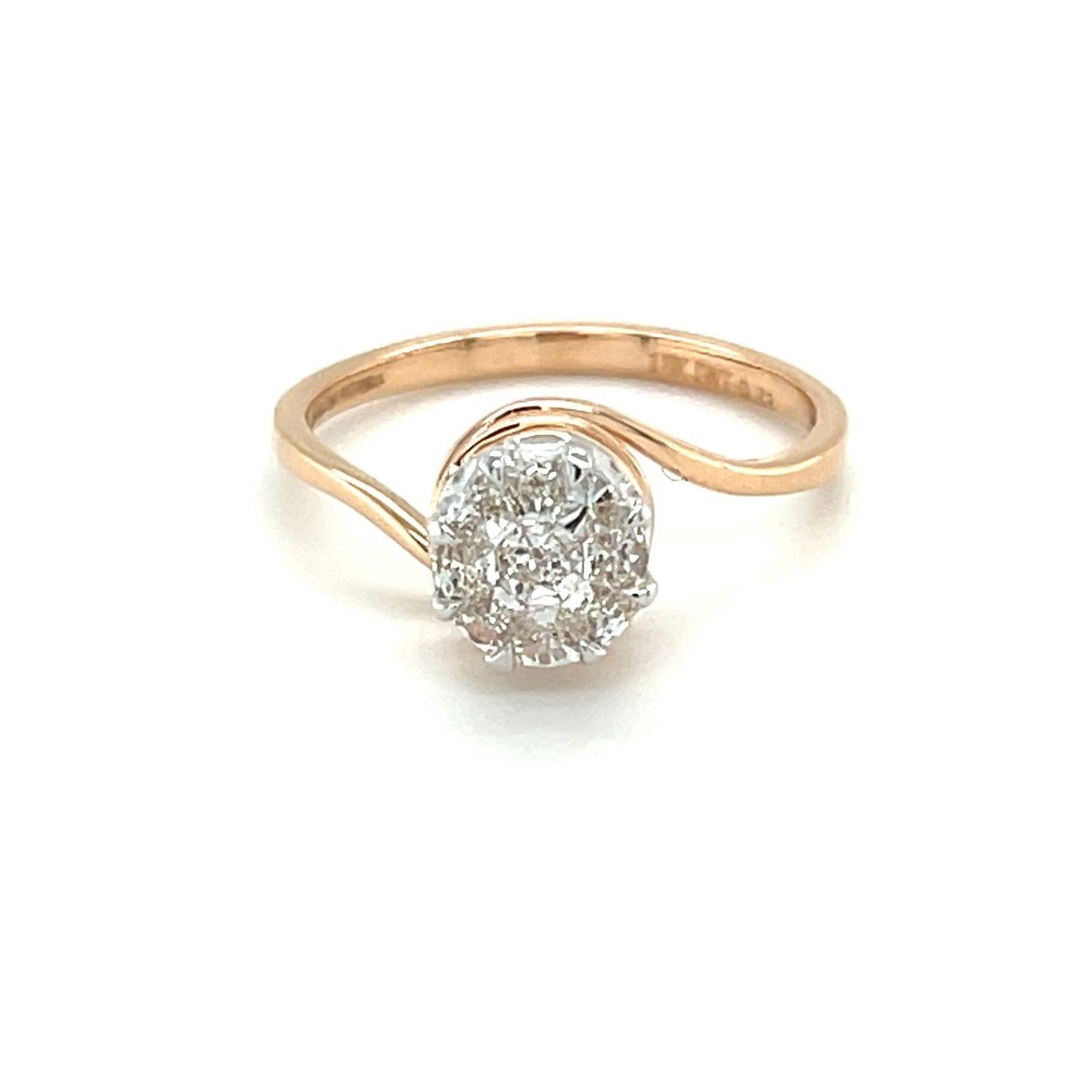 Eva Cut Diamond Classic Engagement Ring for Solitaire Look