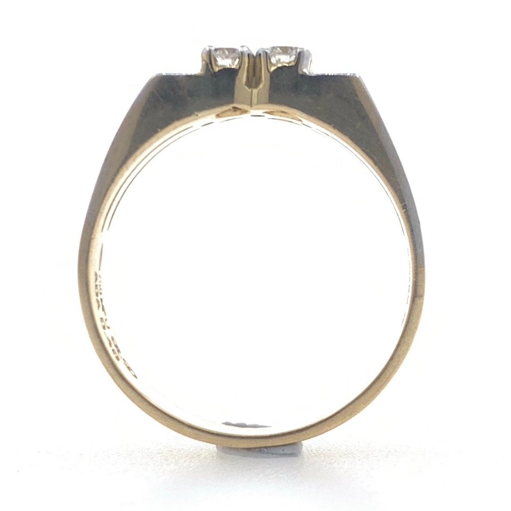 18kt gold classic diamond ring for him 6gr36