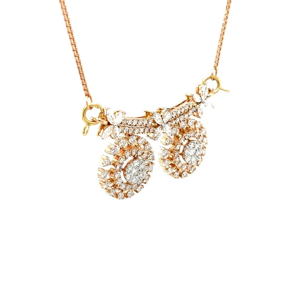 Double Vati Tanmaniya Mangalsutra Pendant in Diamonds