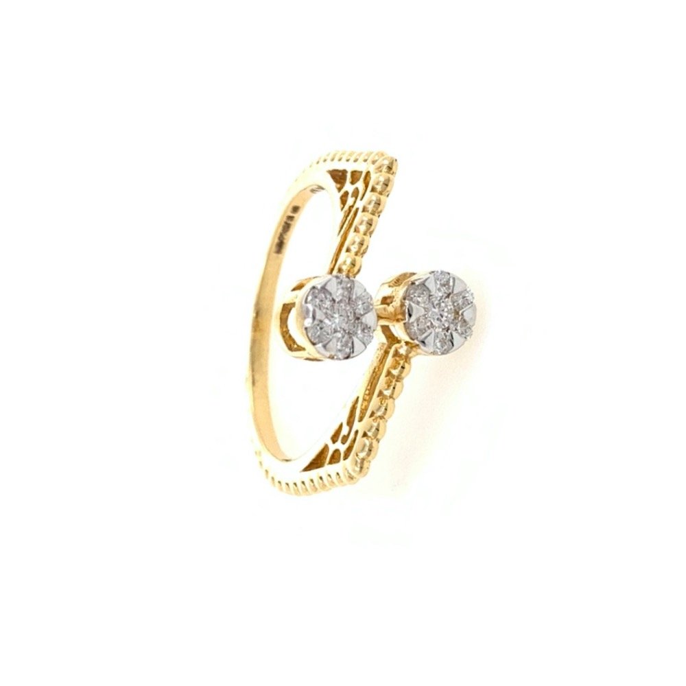 Dual Flower Fancy Diamond Ring in 1...