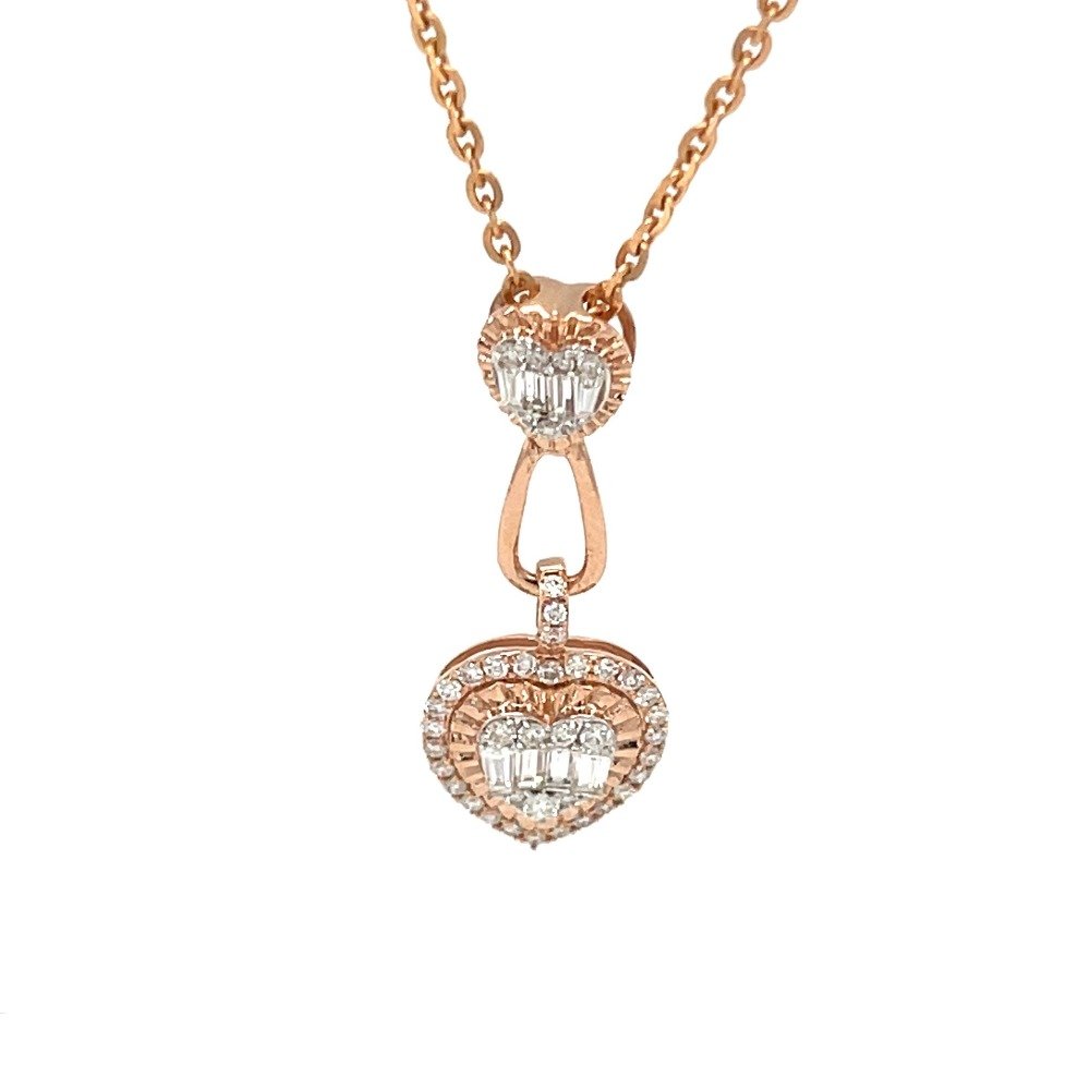 Valentine Heart Pendant in Diamonds...