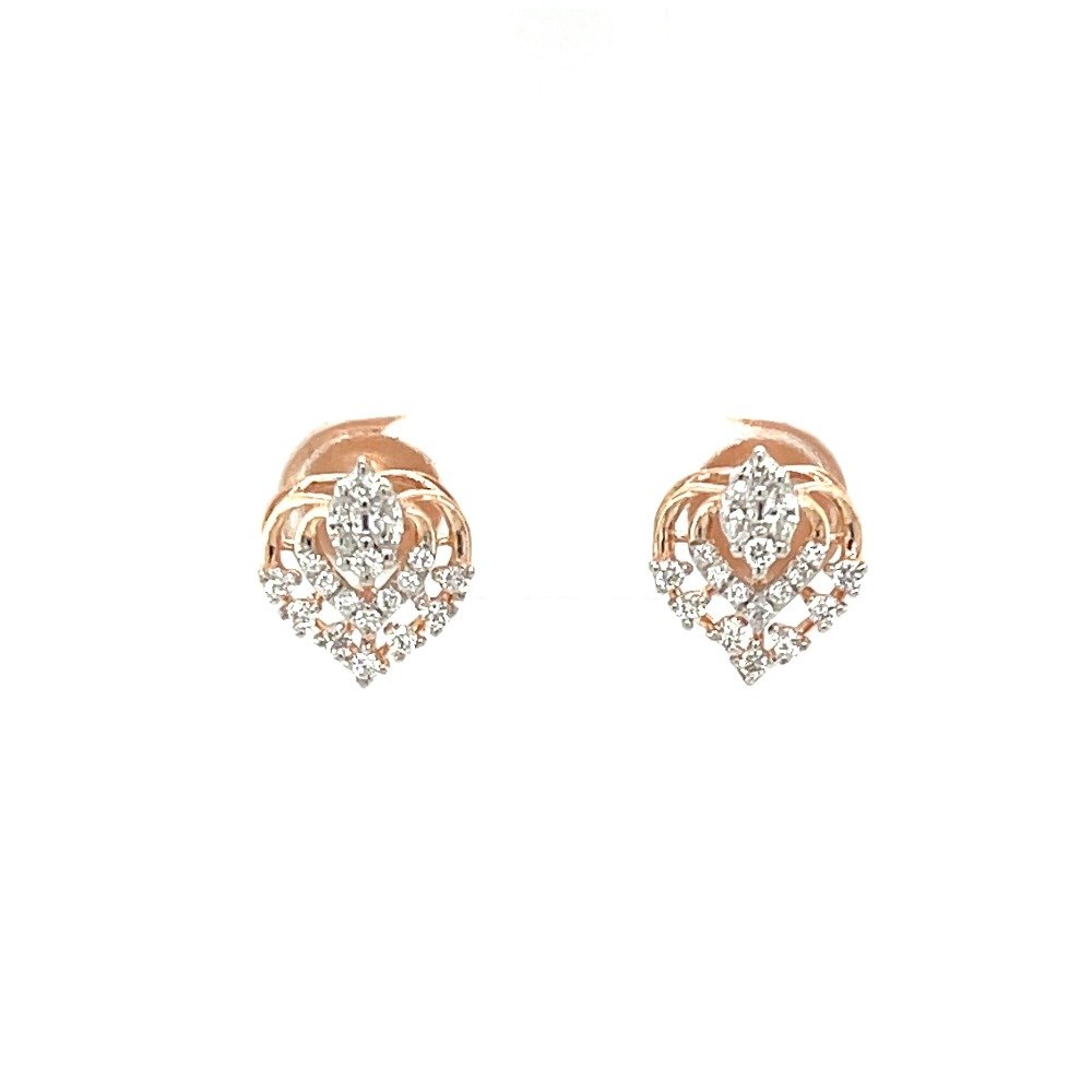 Rose Gold Diamond Marquise Cluster...