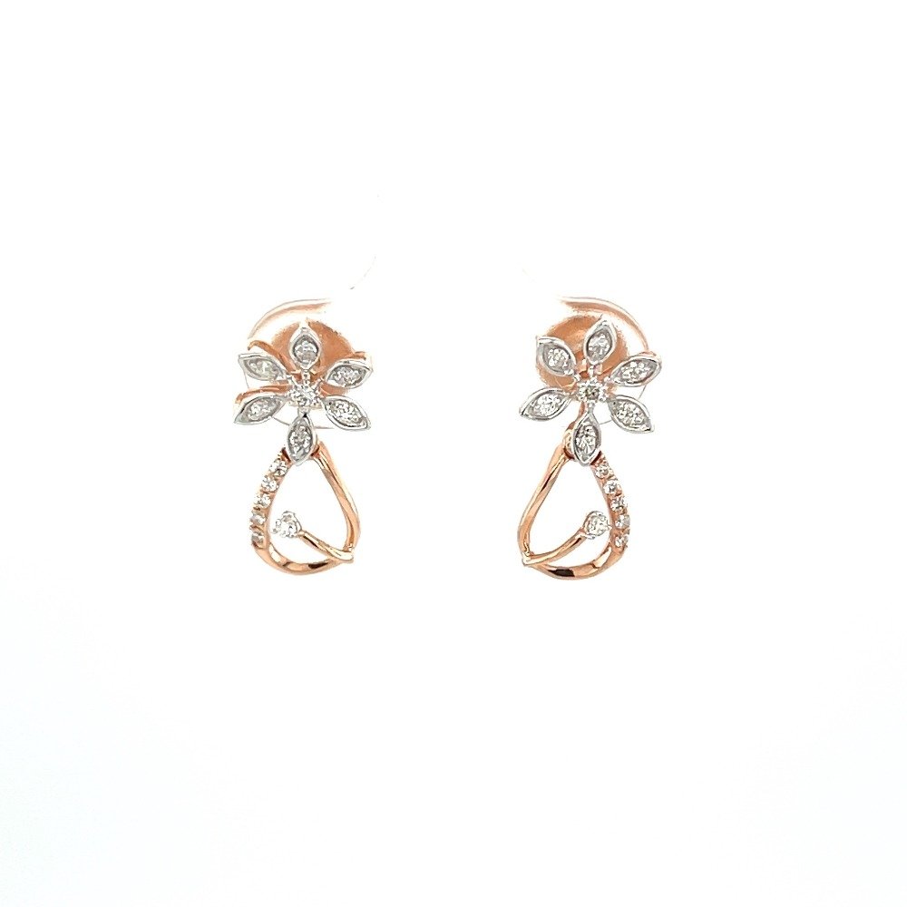 Fleuri Earring Drop in 14k Gold and...