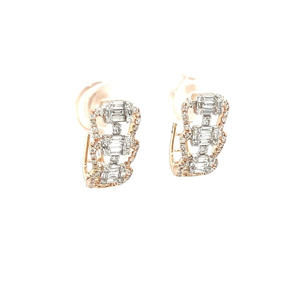 Baguette Diamond Hoop Earrings A Modern and Glamorous Twist