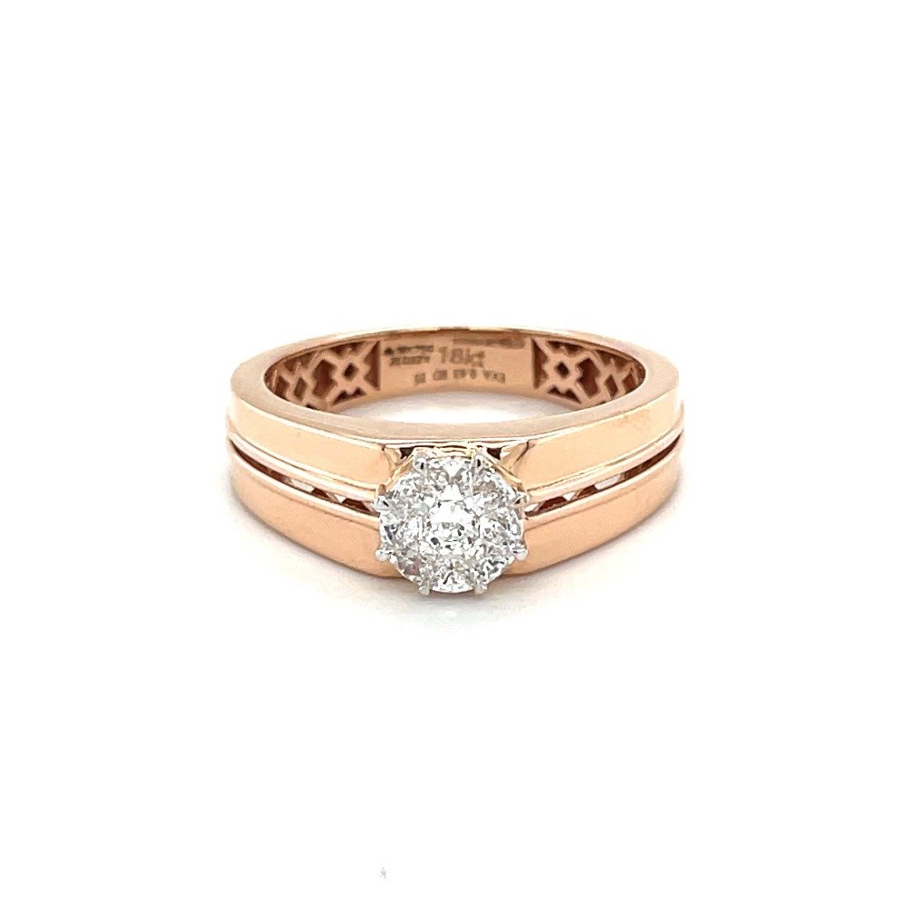 Dual Band Diamond Engagement Ring f...
