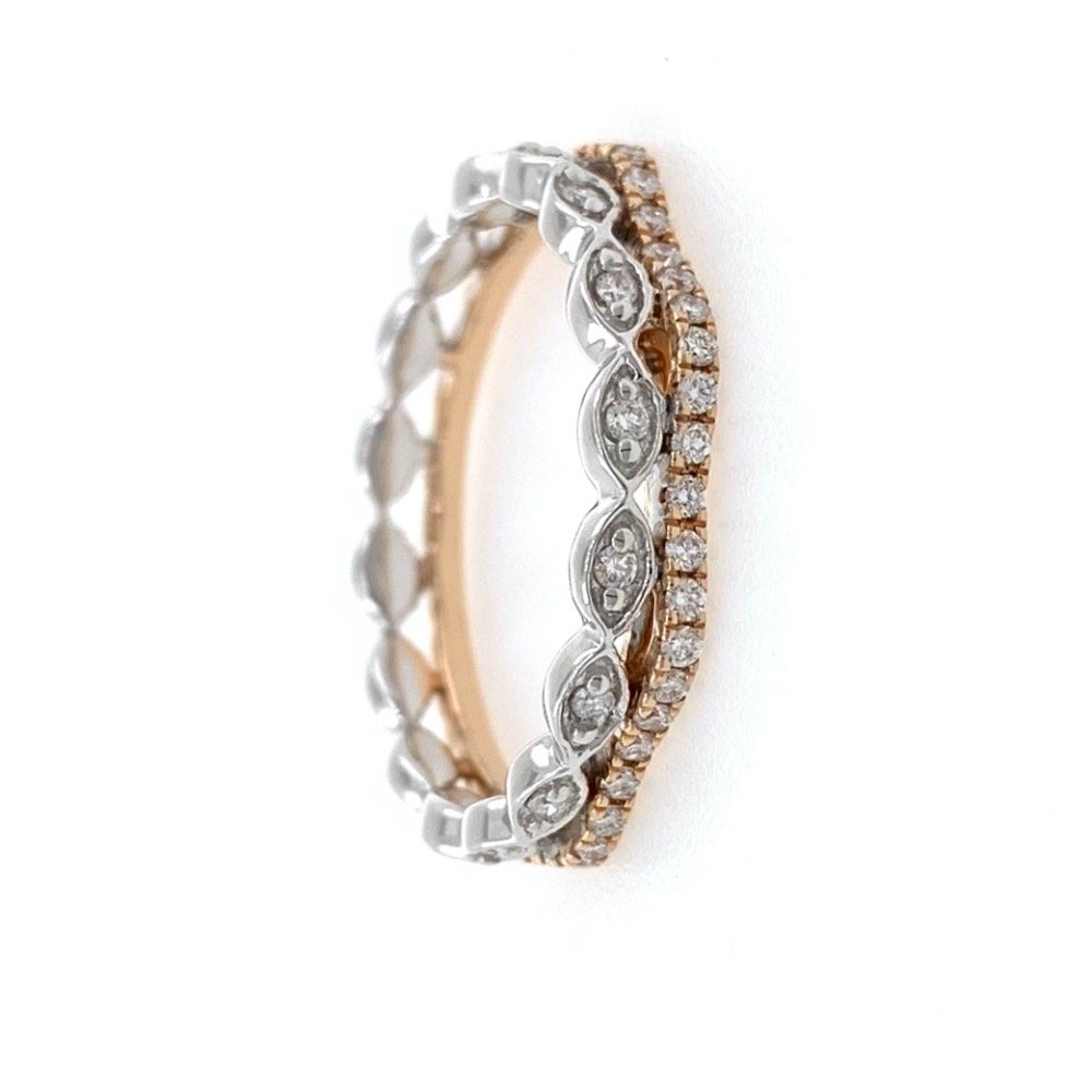 18kt / 750 Rose gold fancy diamond...