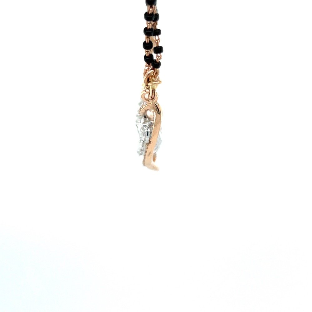 Royale Diamond Tanmaniya Mangalsutra Pendant with Marquise Diamonds