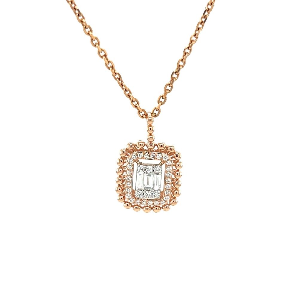 Beautiful Delicate Work Wear Diamond Pendant