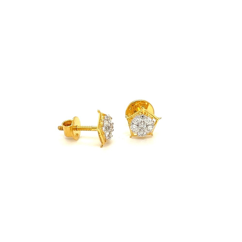 Jovial Diamond Stud Earrings by Roy...