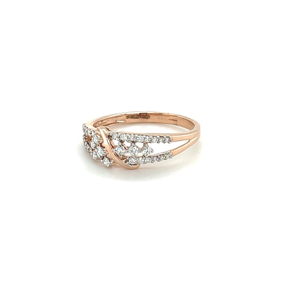 Knot of Love Diamond Ring in 14k Rose Gold