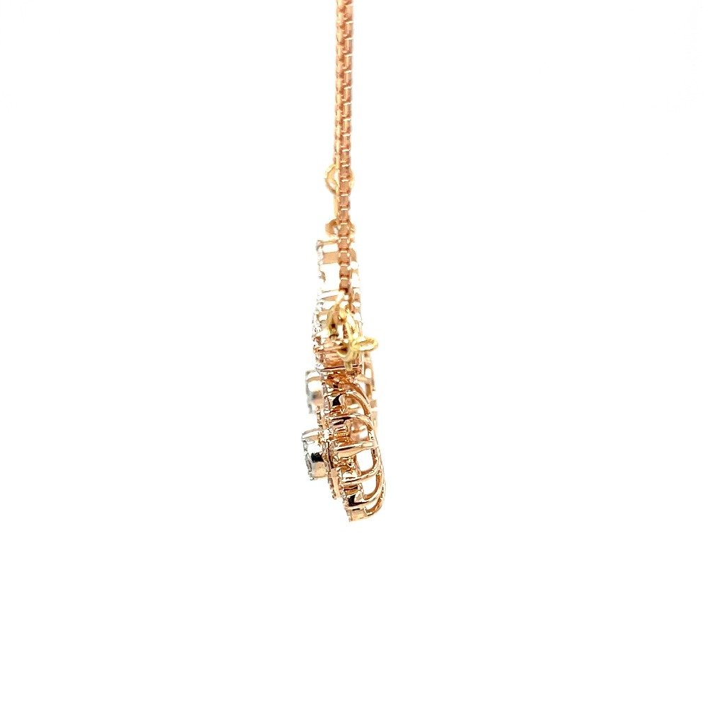 Fancy Vati Tanmaniya Mangalsutra Pendant in Diamond