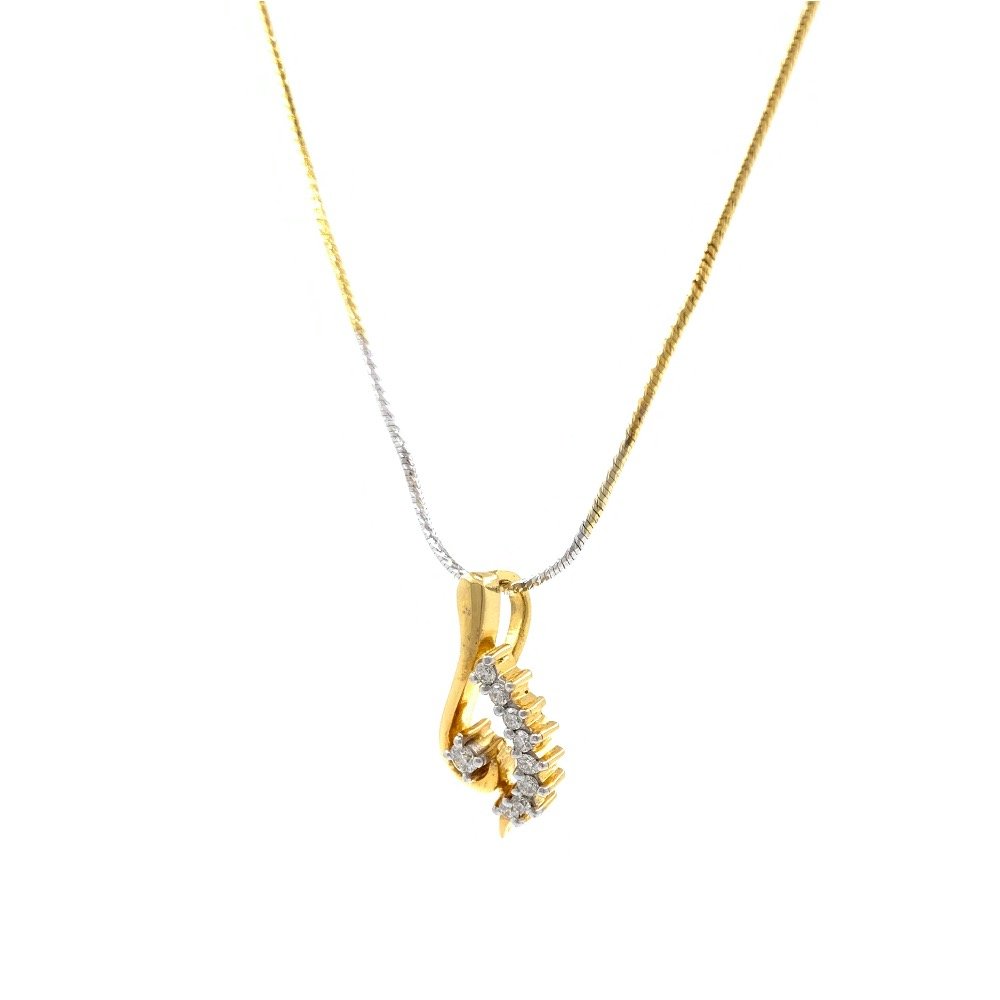 Linda Diamond Pendant in Yellow Gold 7SHP59