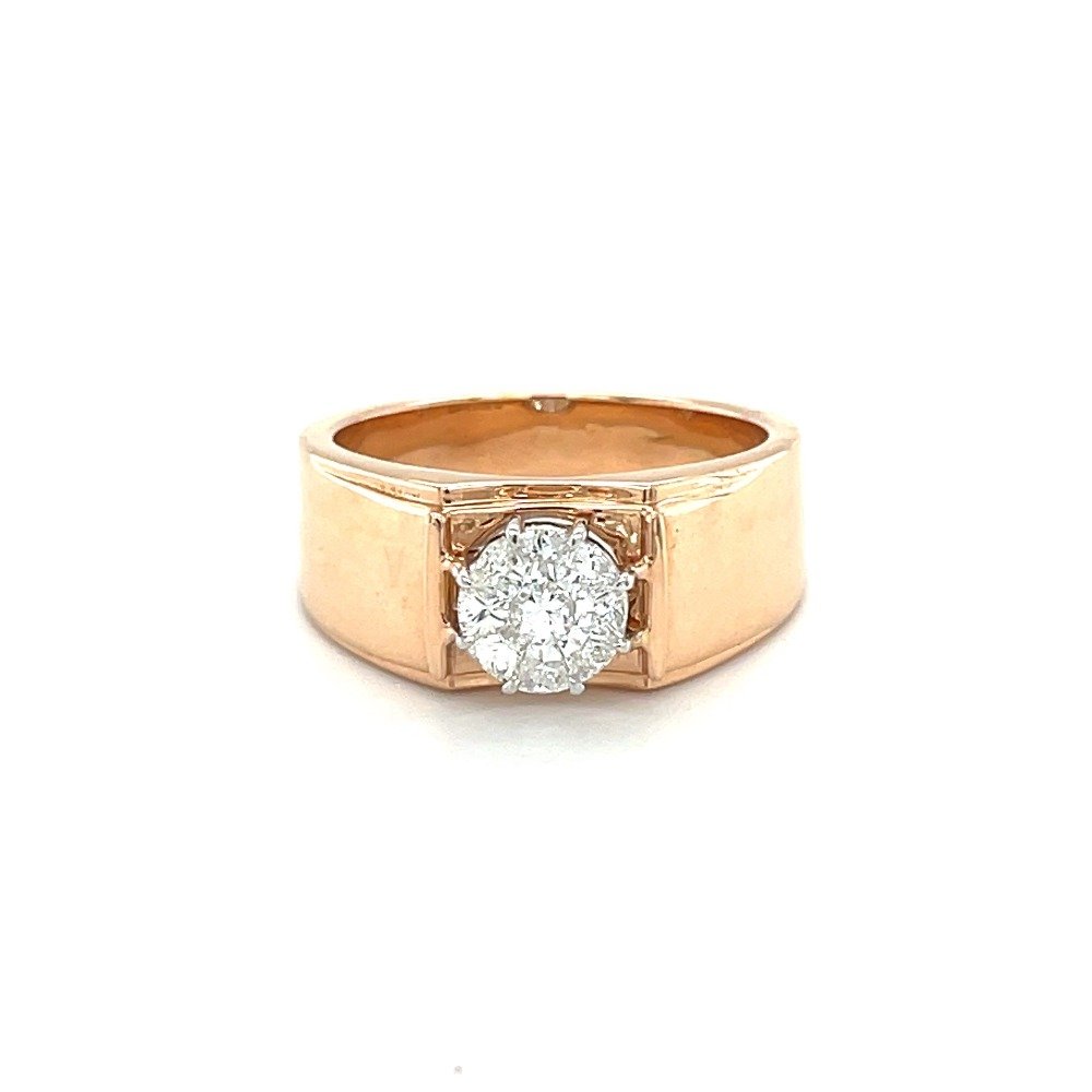 Modern Solitaire Look Diamond Ring for Men