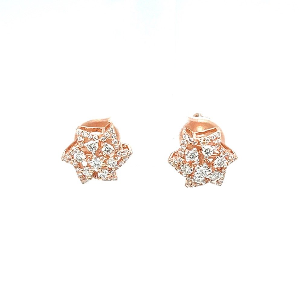 Floral Royale Diamonds Studs for Wo...