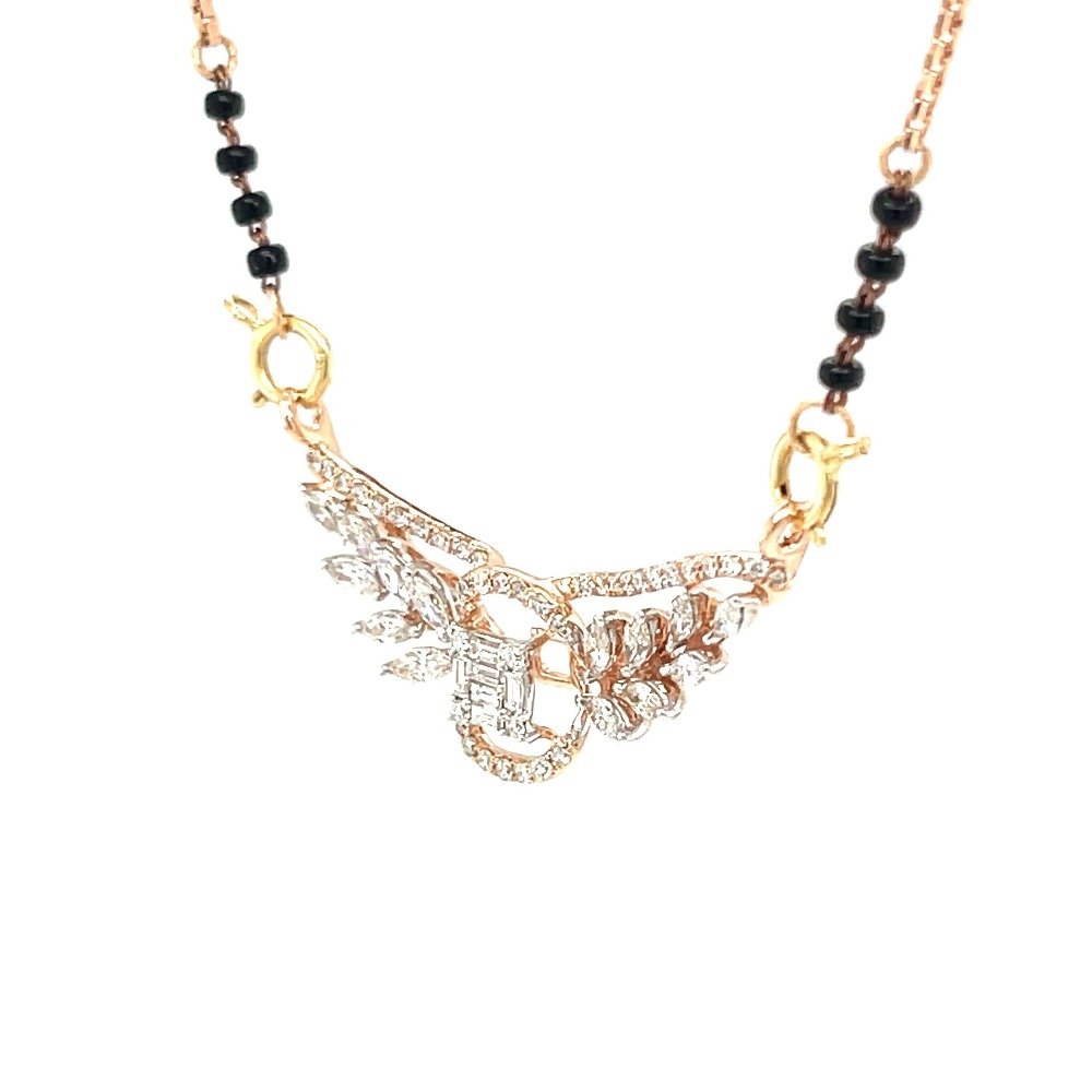 Pooja Diamond Mangalsutra Tanmaniya Pendant by Royale Diamonds