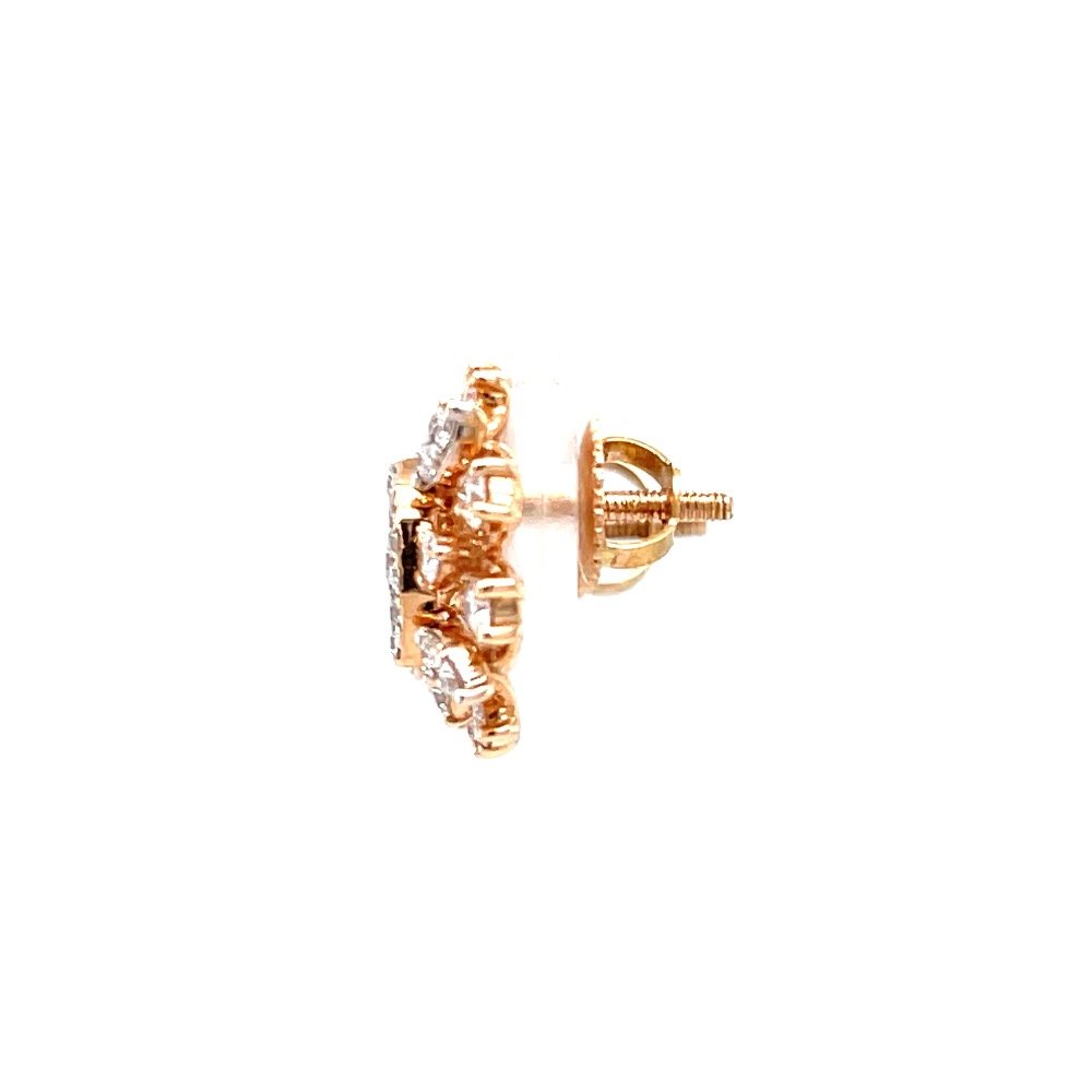 Bonita diamond earrings in hallmarked 18k rose gold 0top79