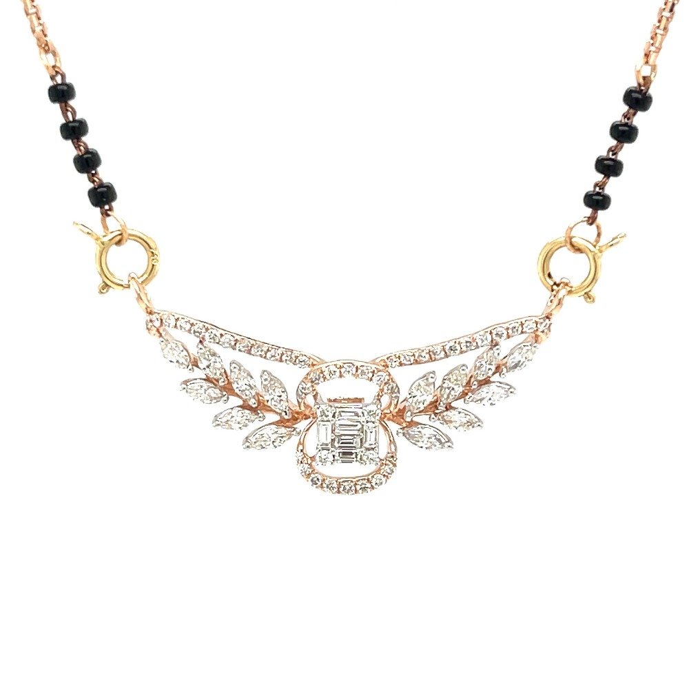 Pooja Diamond Mangalsutra Tanmaniya Pendant by Royale Diamonds