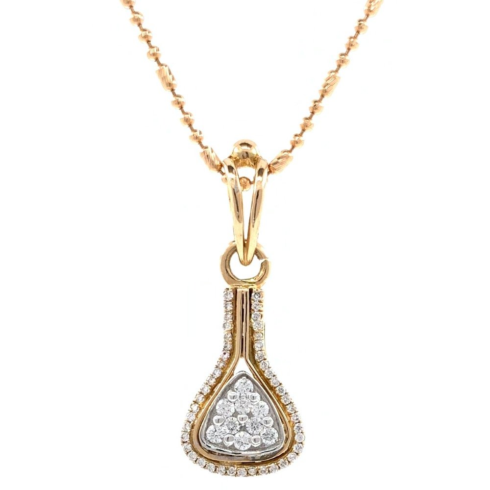 Jeune diamond pendant in rose gold 8shp62