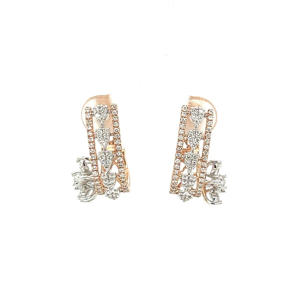 Fancy Diamond Bali Earring with Mar...