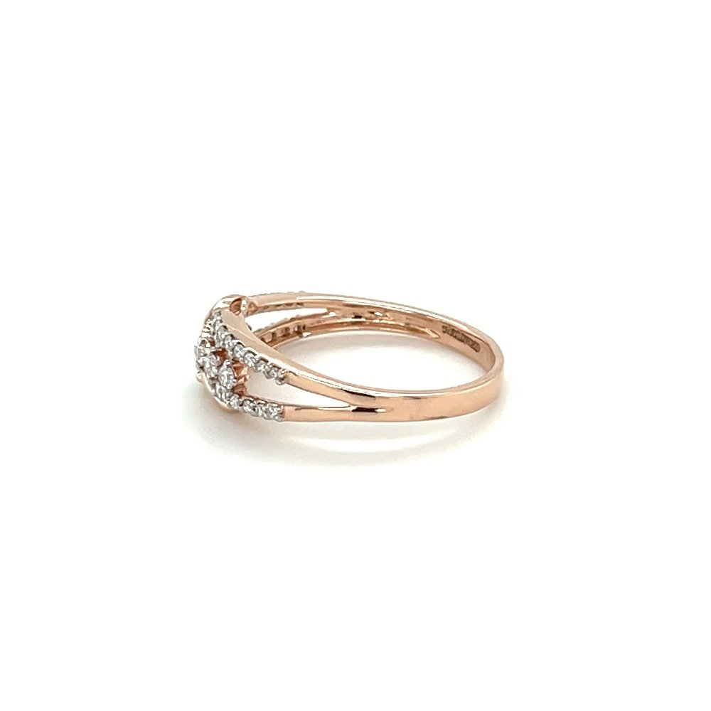 Knot of Love Diamond Ring in 14k Rose Gold