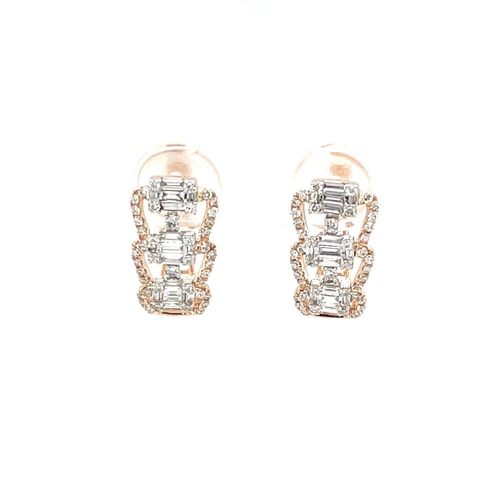 Baguette Diamond Hoop Earrings A Modern and Glamorous Twist