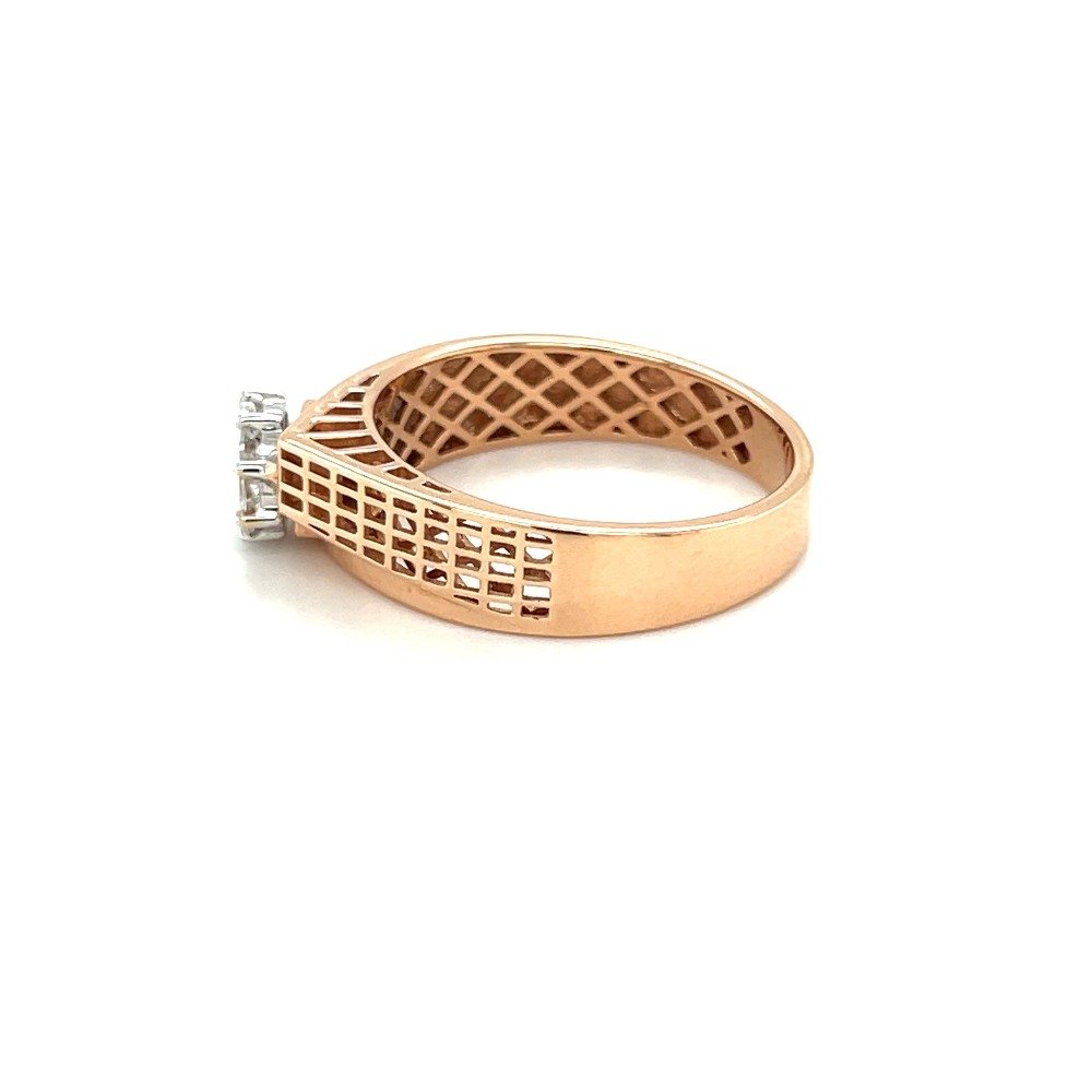 Mesh Design Diamond Ring for Men