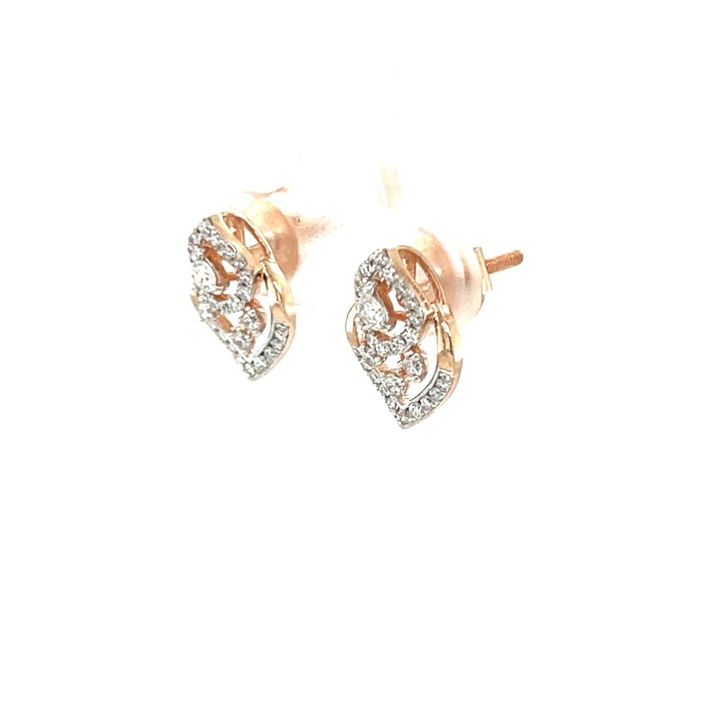 Opulent Diamond Earrings in 14K Rose Gold