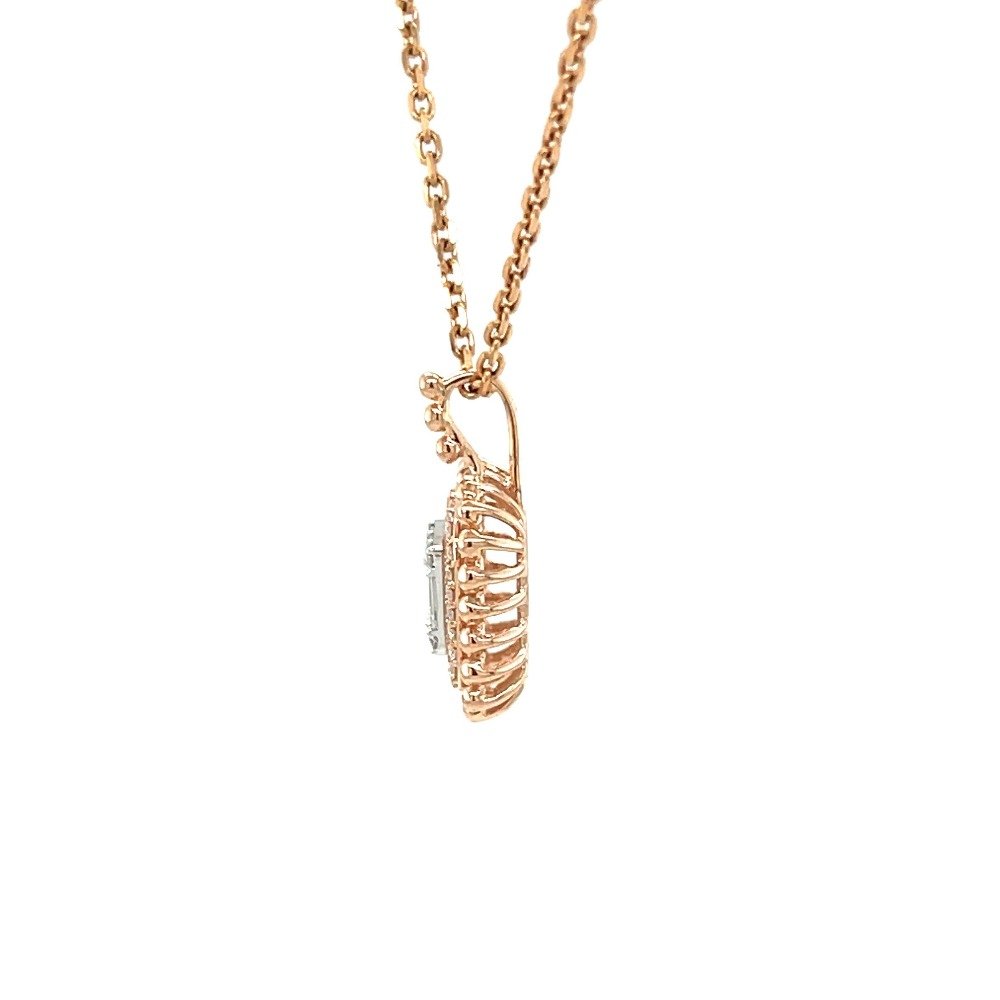 Beautiful Delicate Work Wear Diamond Pendant