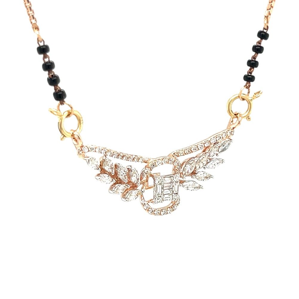 Pooja Diamond Mangalsutra Tanmaniya Pendant by Royale Diamonds