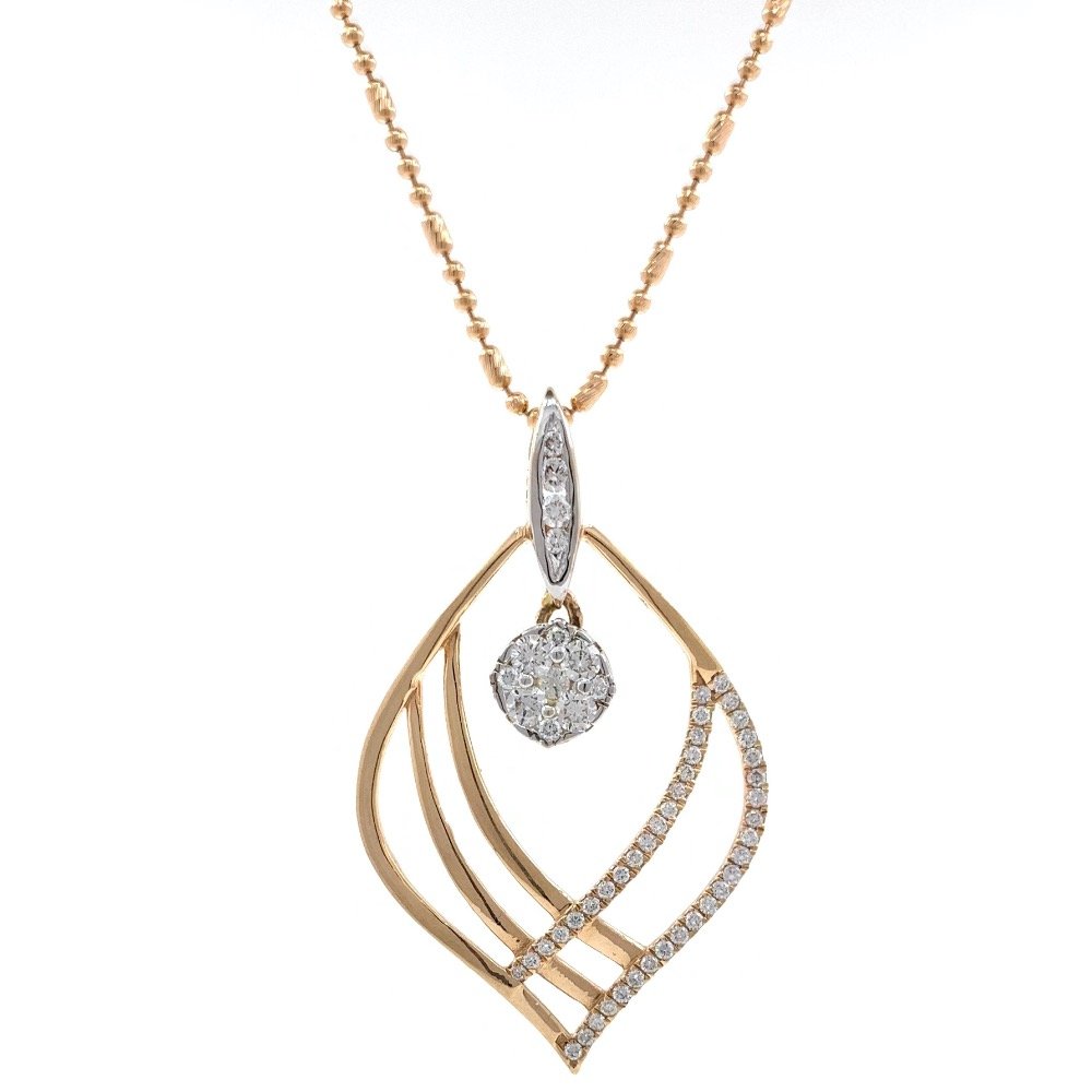 Delicada Diamond Pendant in rose go...