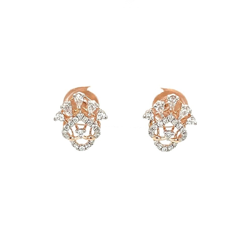 A Statement of Style and Sophistication Diamond Stud Earrings