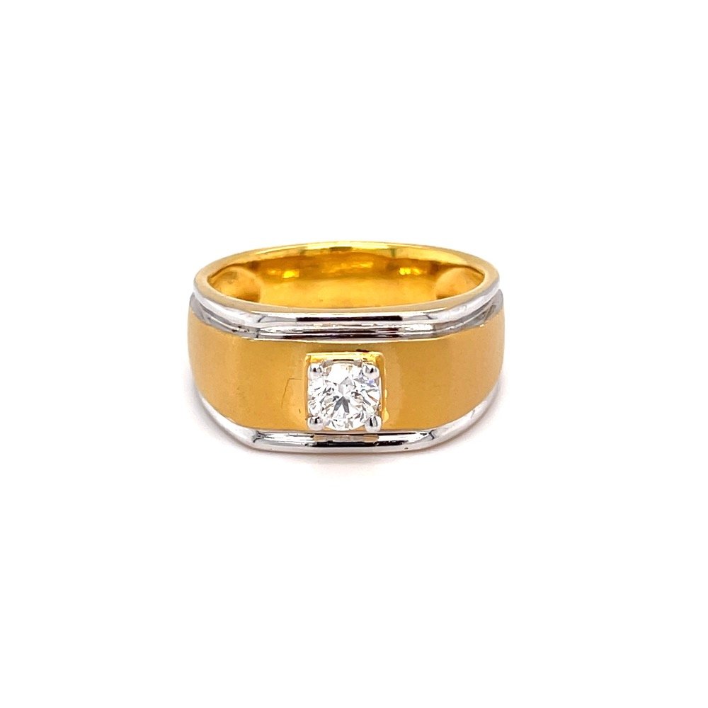 Solitaire band engagement diamond r...