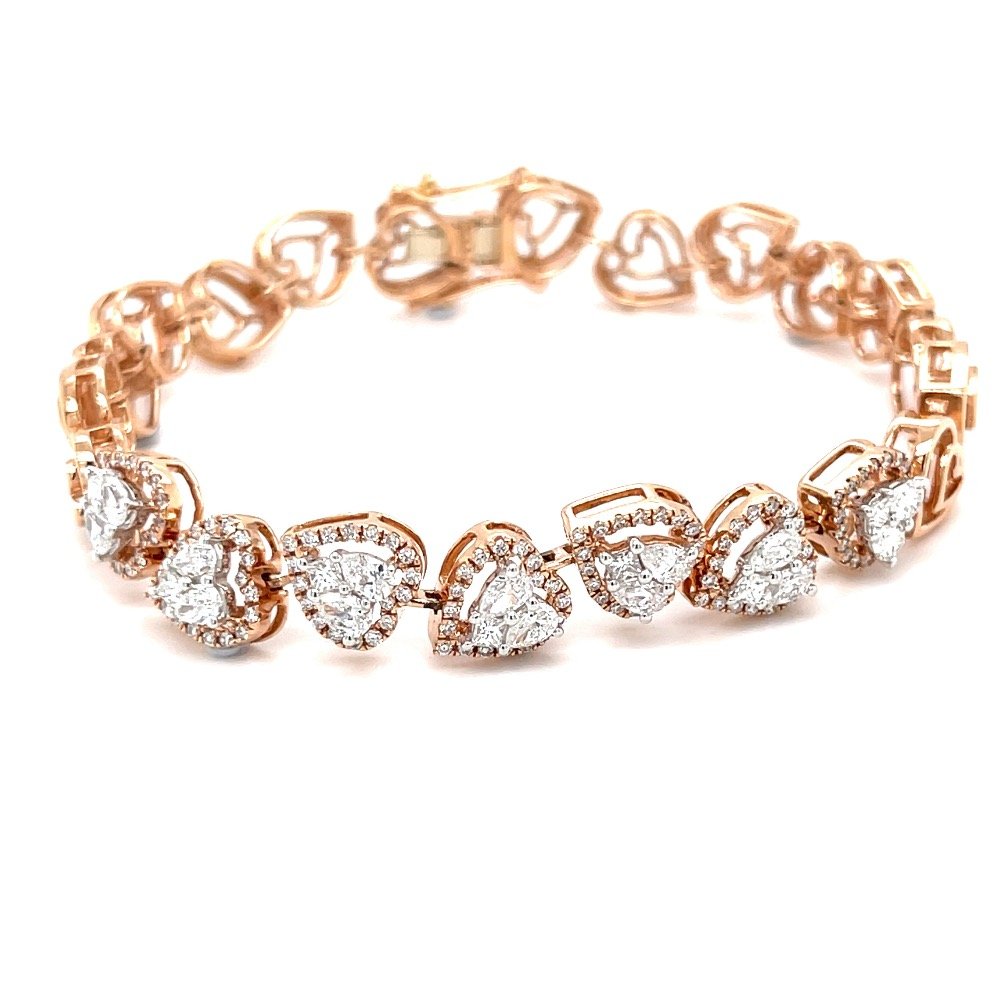 Mirum Heart Shaped Tennis Bracelet...