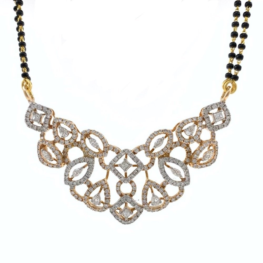 Puiku tanmaniya with fancy shaped diamonds in 18k rose gold - 2.58 cts - 8dhp20
