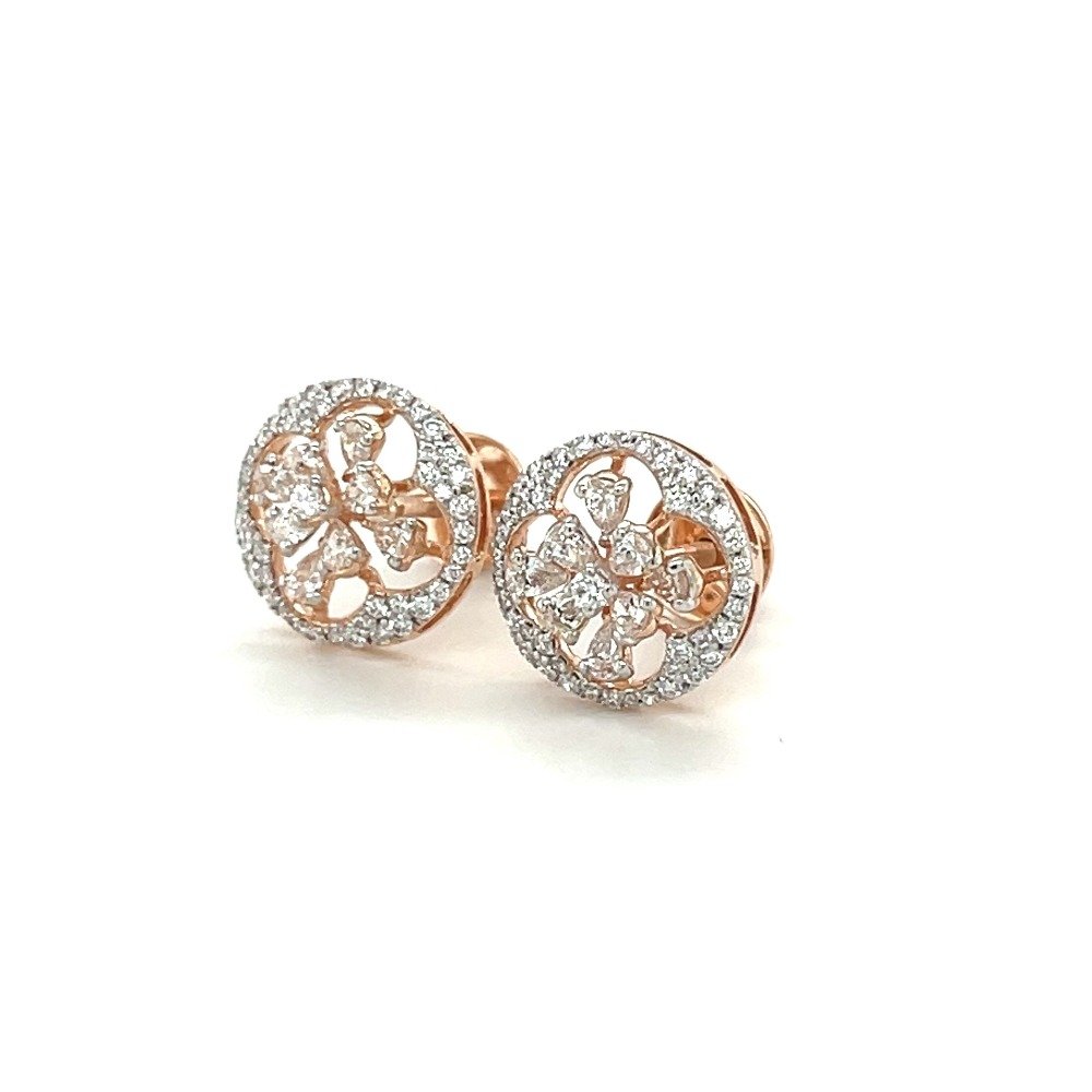 Diamond Dreams Earrings in Rose Gold