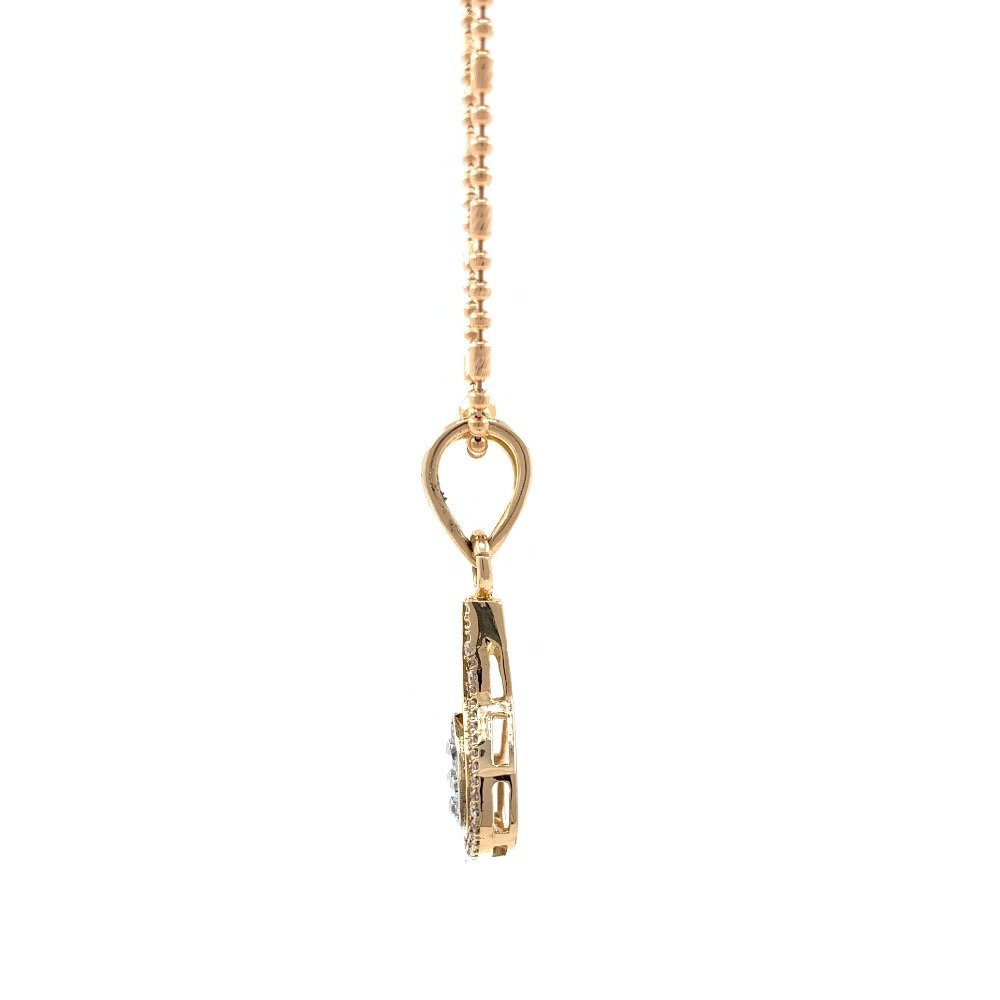 Jeune diamond pendant in rose gold 8shp62