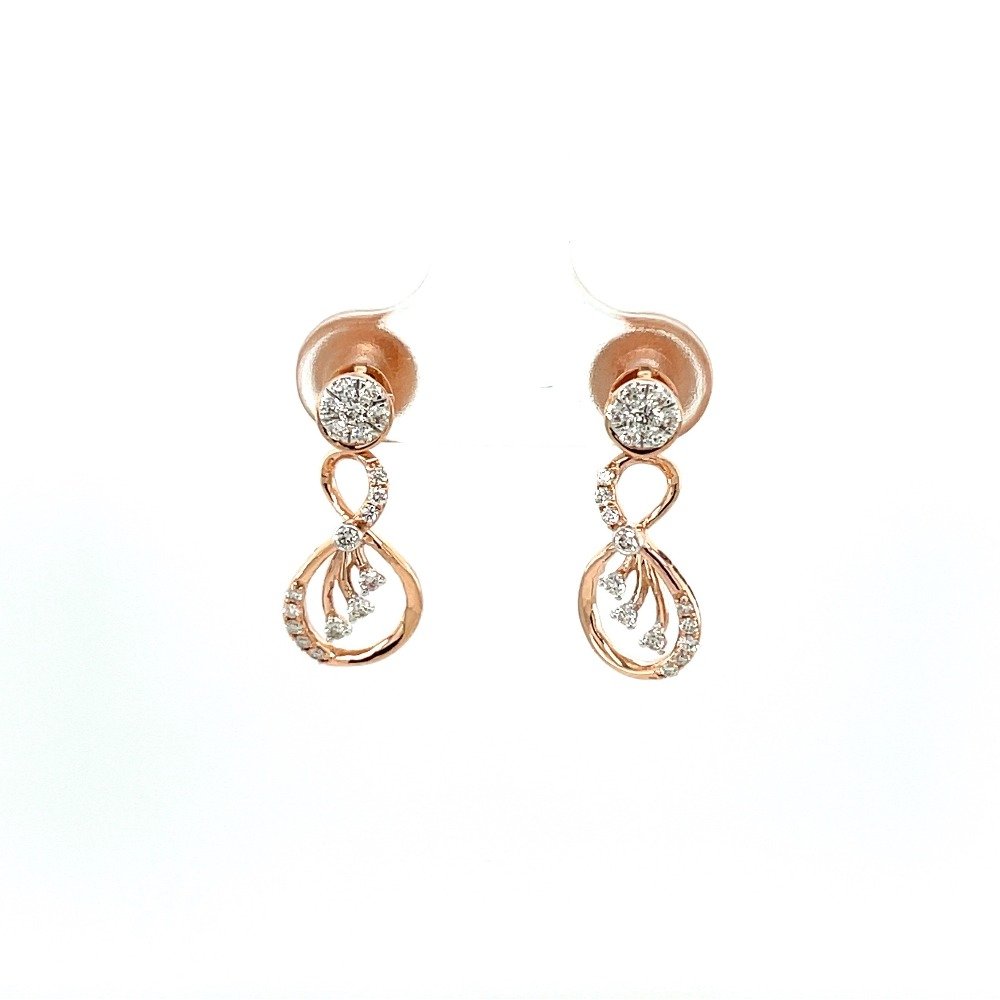 Micro Clustered Diamond Hanging Ear...