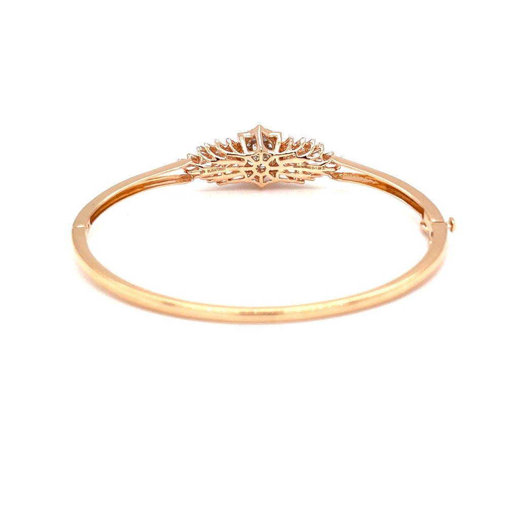 Kereina diamond bracelet in pressure set pie cut for solitaire look