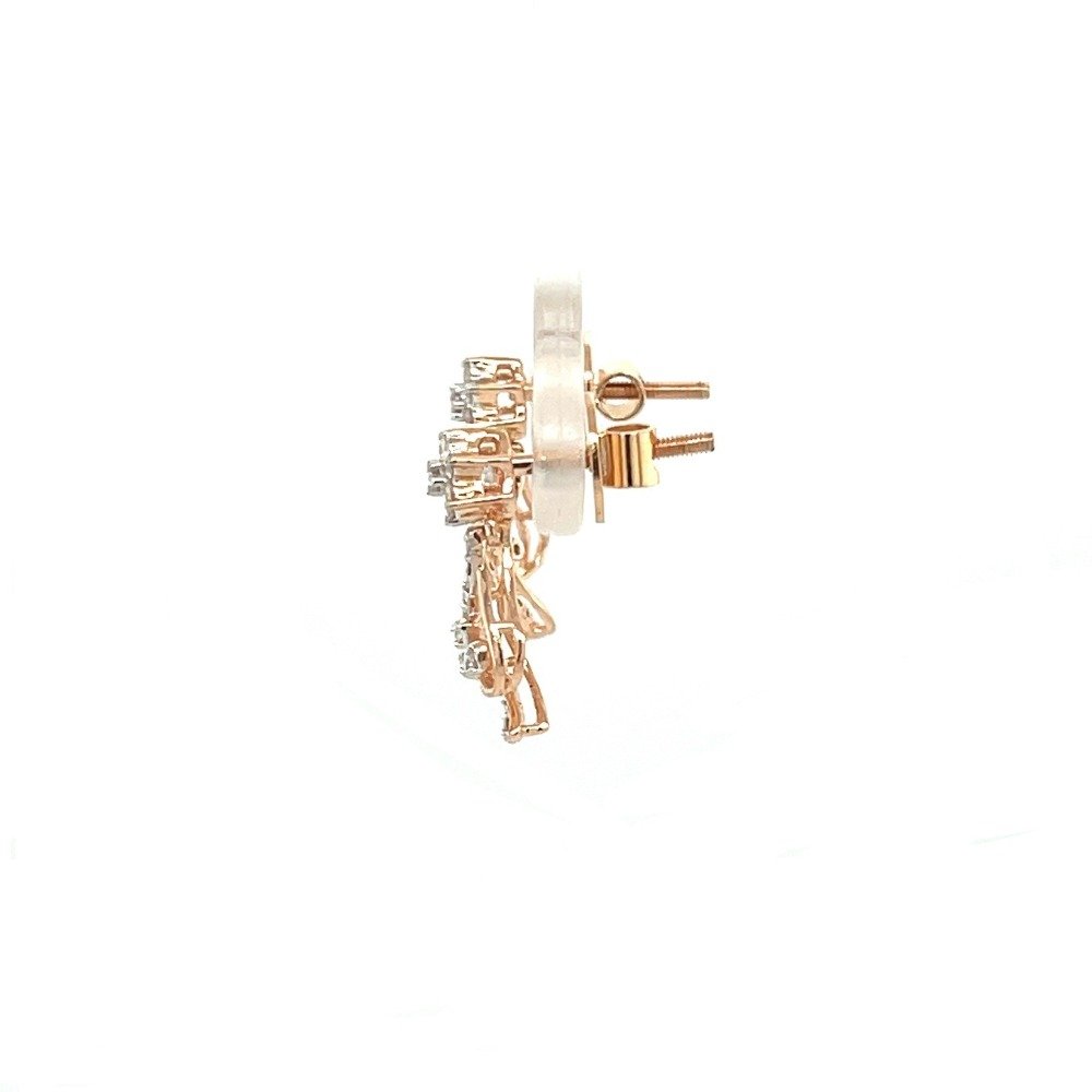 Certified Diamond Stud Earrings Top VVS Grade EF Colour