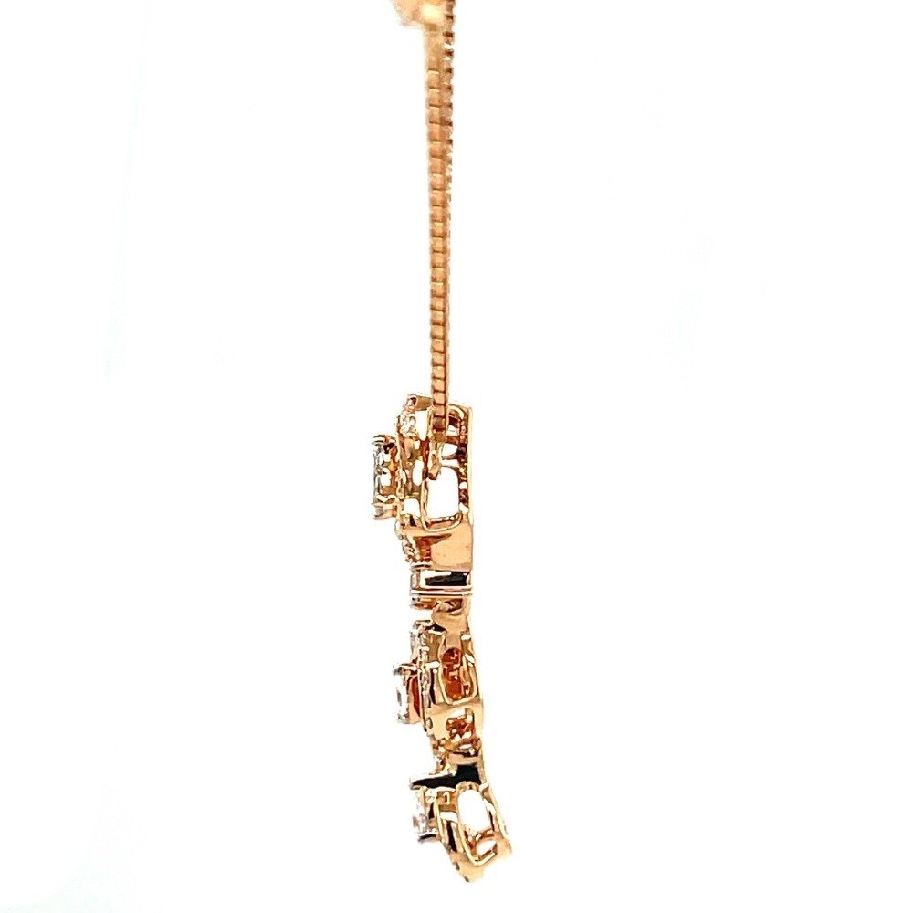 Fancy Diamond Pendant using Marquise, Pear, Princess & Round