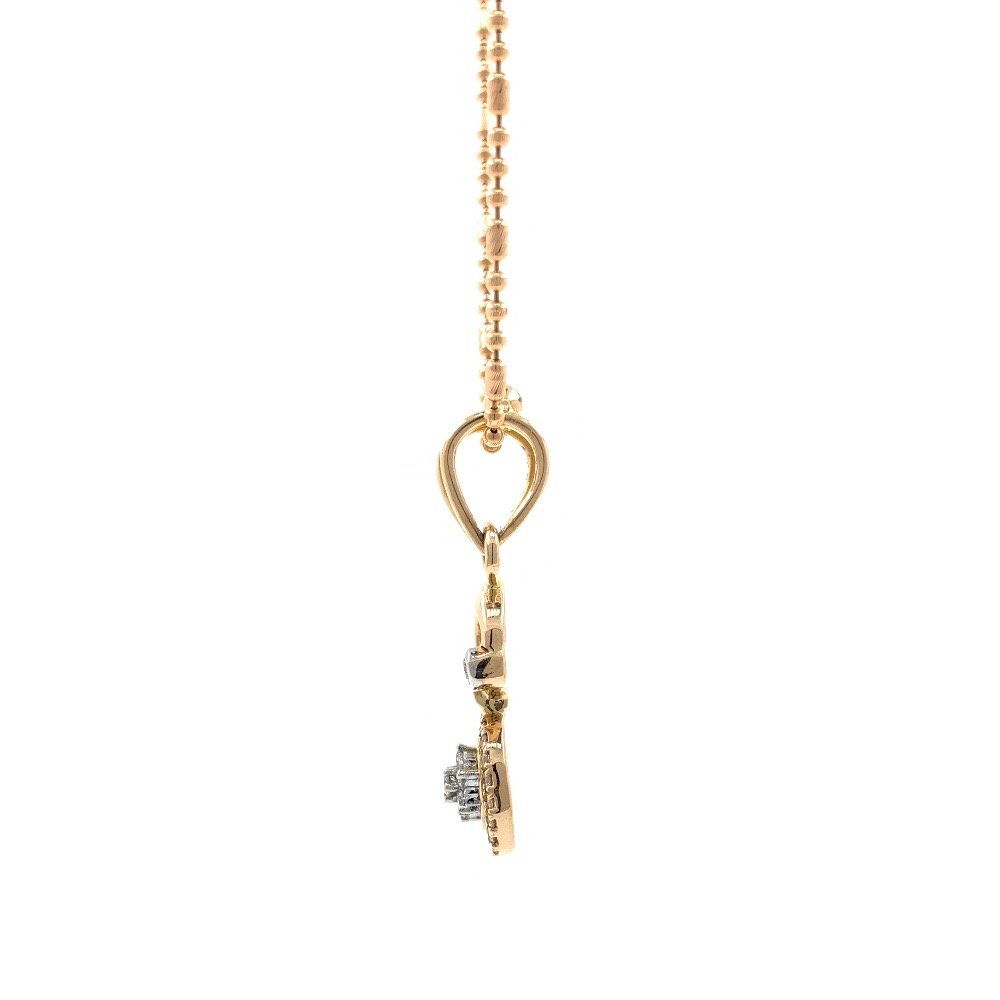 Satis Diamond Pendant in Rose GOald 8SHP64