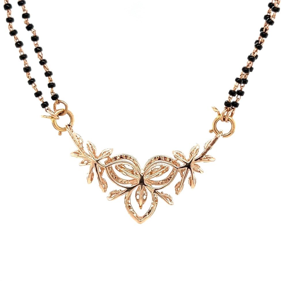 Aradhya Diamond Mangalsutra Tanmaniya Pendant in 1.18 Cts