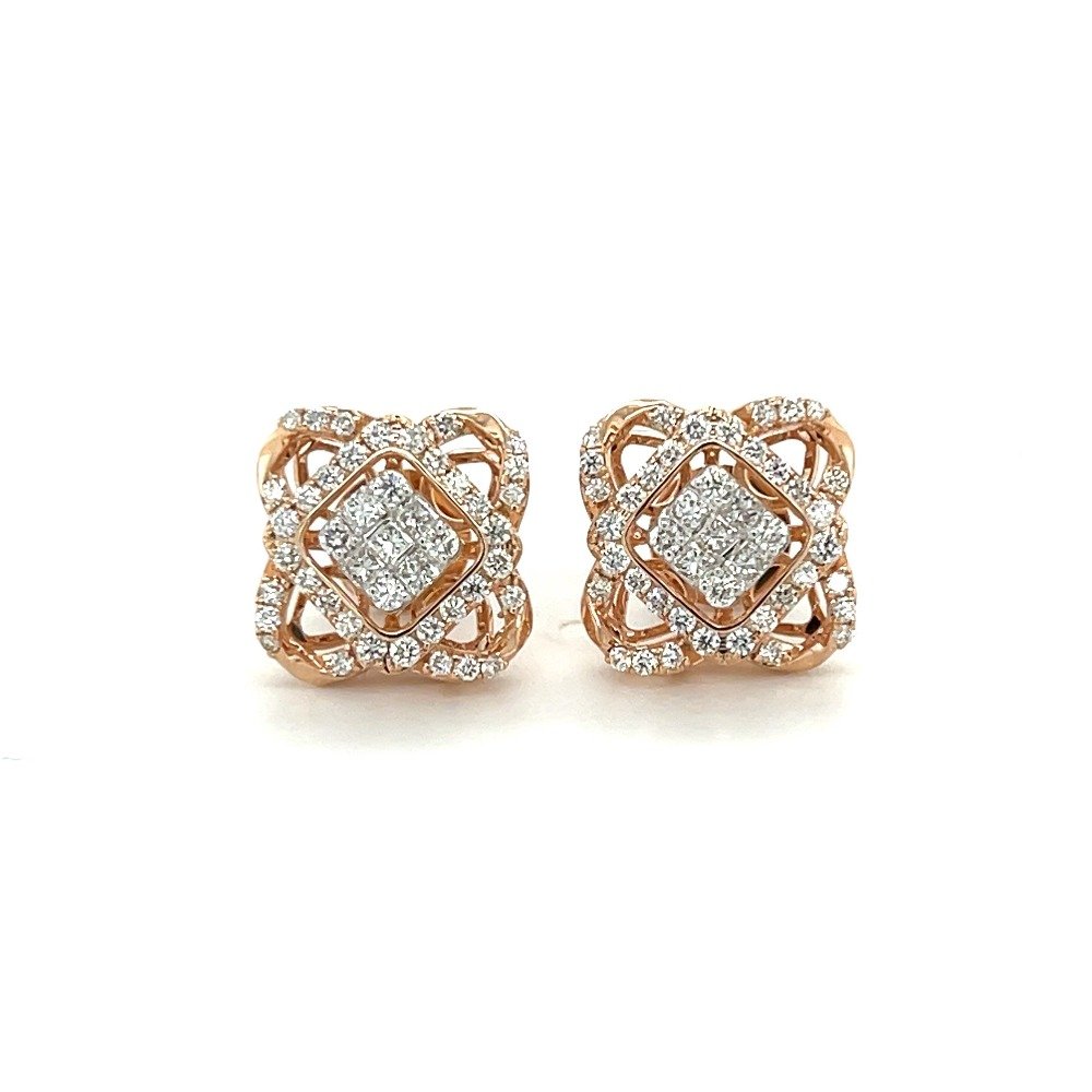 Diamond Earring Stud Jewellery by R...