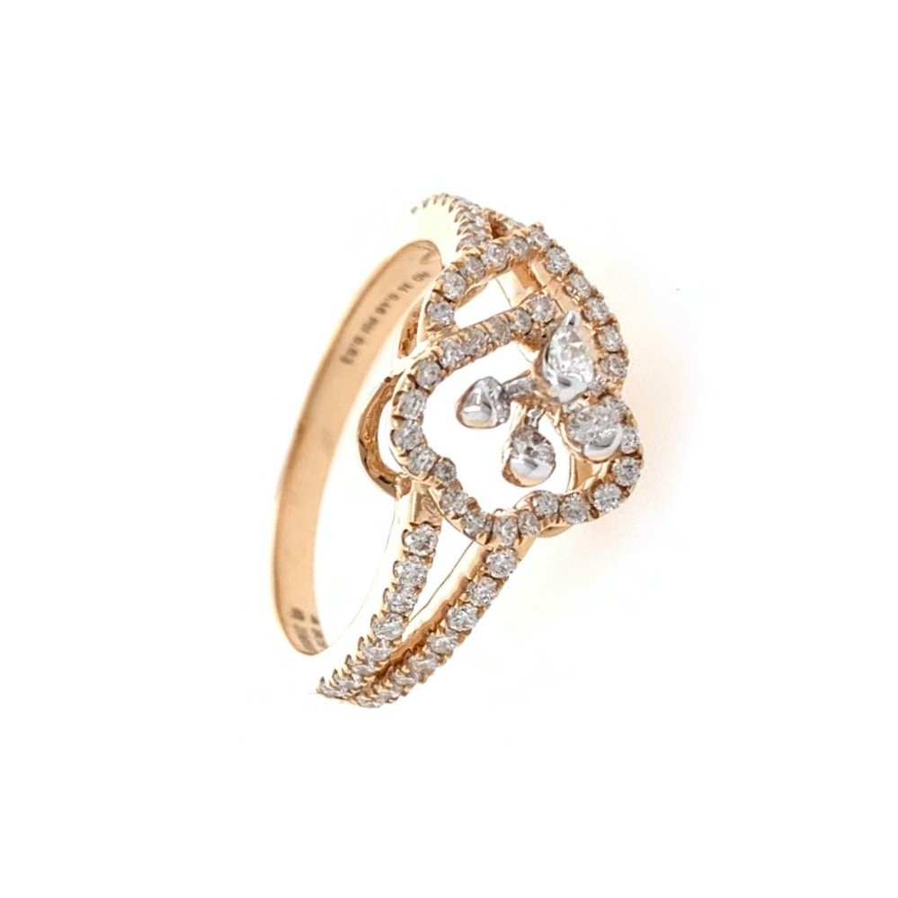 Satis diamond ladies ring with pear...