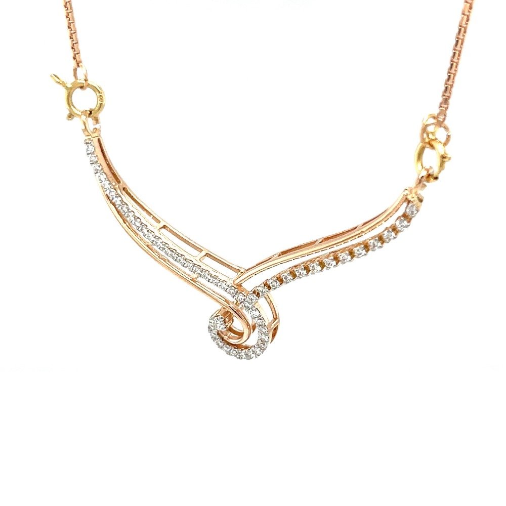 Linear Diamond Tanmaniya Mangalsutra Pendant