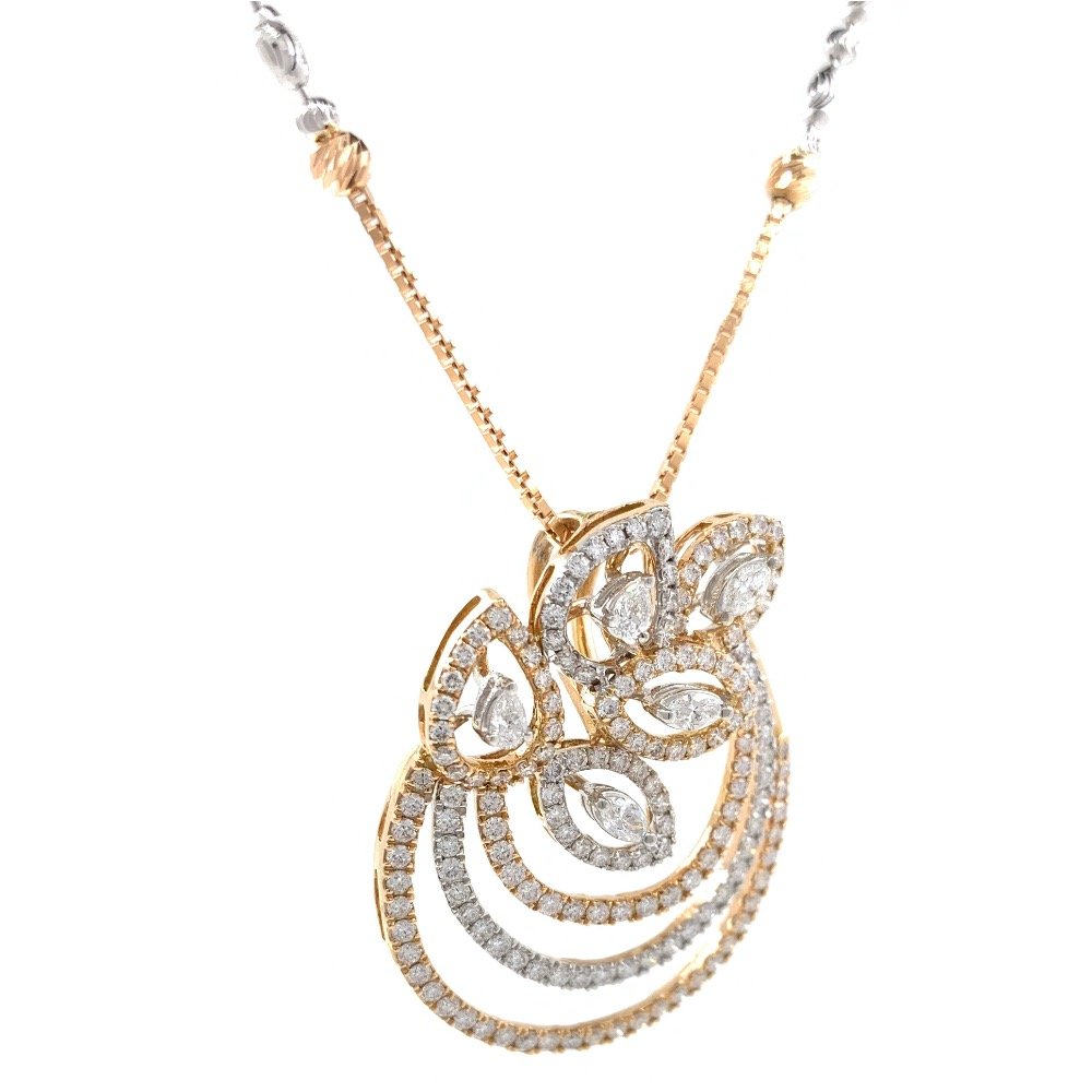 Asombrosa Diamond Pendant in Rose Gold 8SHP60