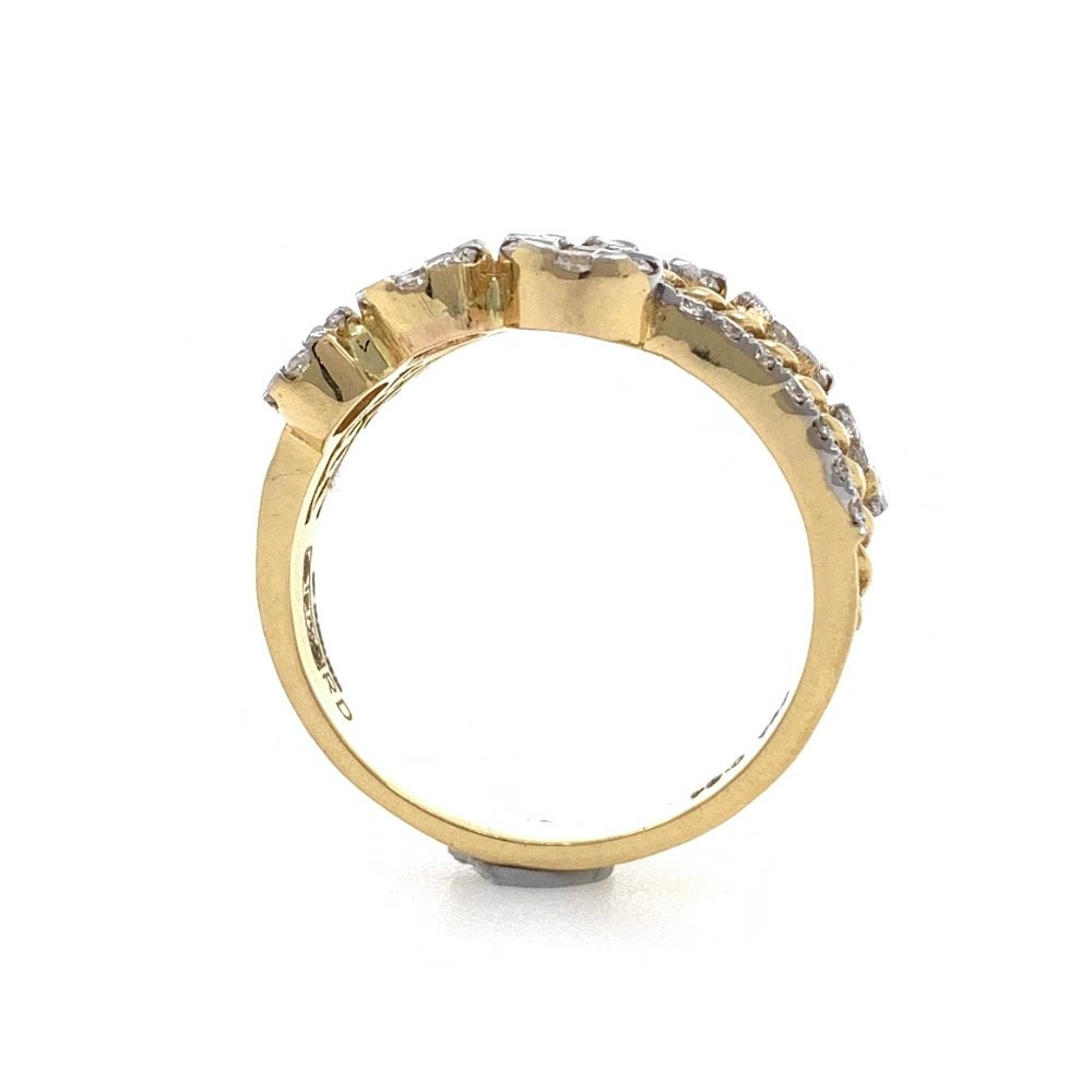 Bonum Diamond Ring with Six Pressure Setting in 18k Yellow Gold - 6.470 grams - VVS EF - 0.84 carats - 0LR58