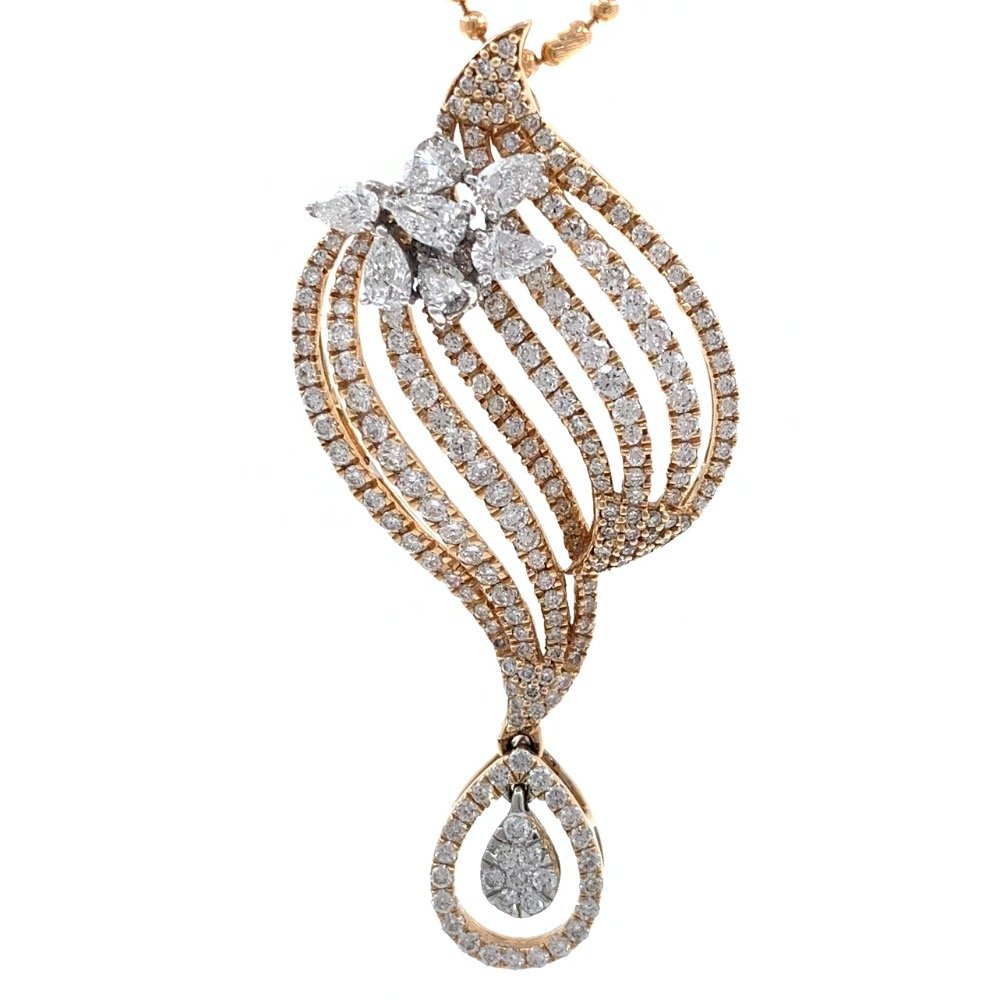 Mooi Diamond Pendant in Rose Gold 7SHP14