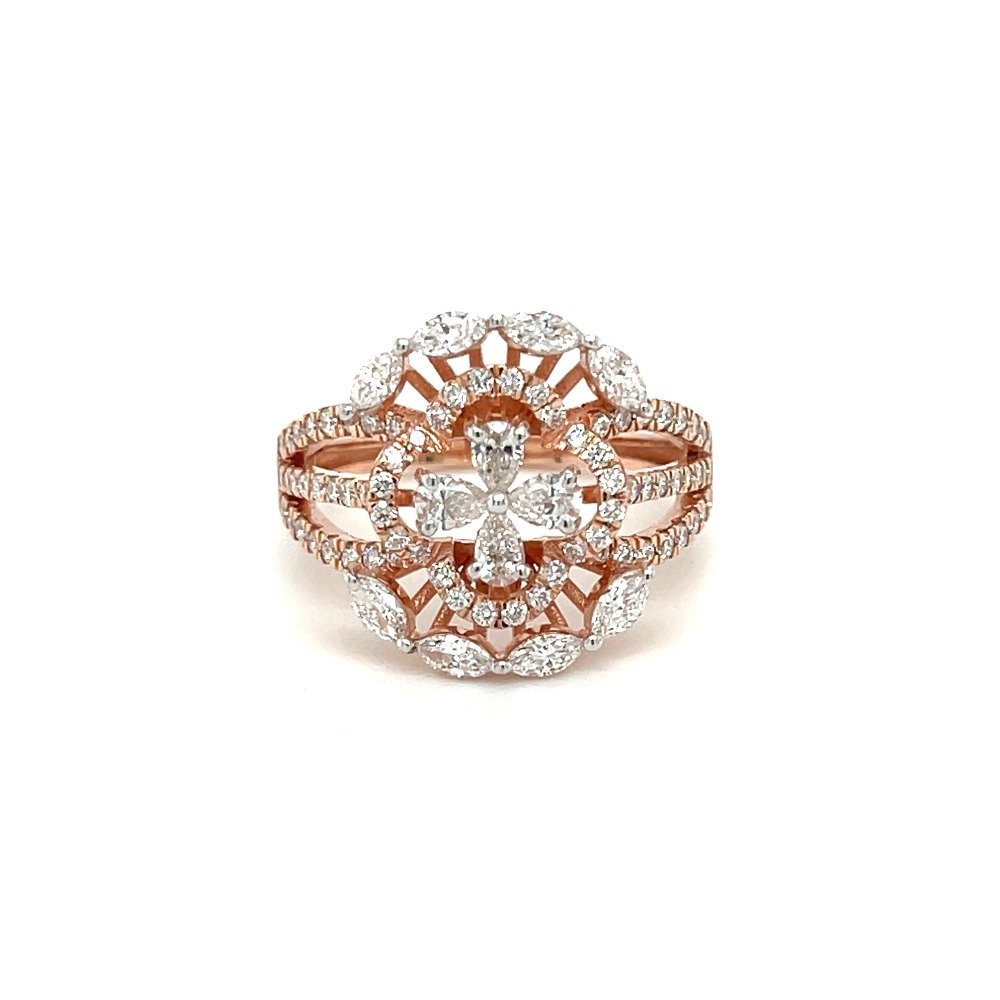 Clover Flower Inspired Diamond Ring...
